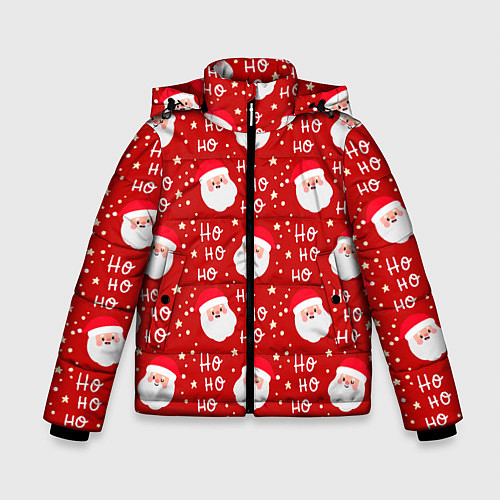 Зимняя куртка для мальчика САНТА КЛАУС НОВЫЙ ГОД / 3D-Красный – фото 1