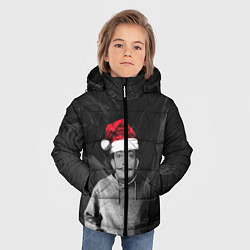 Куртка зимняя для мальчика Санта Сальвадор Дали, цвет: 3D-красный — фото 2