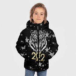 Куртка зимняя для мальчика Символ года тигр 2022 Ура-Ура!, цвет: 3D-красный — фото 2