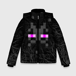 Куртка зимняя для мальчика ЭНДЕРМЕН МАЙНКРАФТ MINECRAFT, цвет: 3D-черный