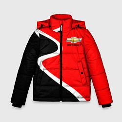 Куртка зимняя для мальчика Chevrolet Логотип, цвет: 3D-светло-серый