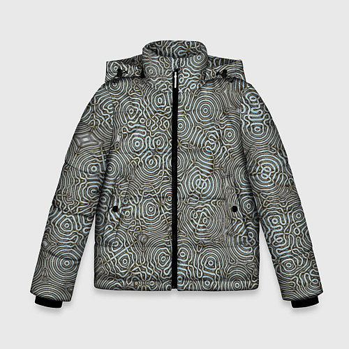 Зимняя куртка для мальчика Коллекция Journey Лабиринт 575-1 / 3D-Черный – фото 1
