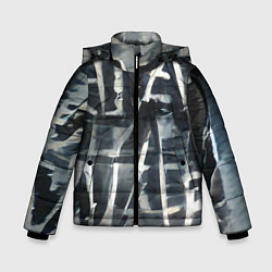 Куртка зимняя для мальчика Эхо имени, цвет: 3D-светло-серый