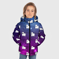 Куртка зимняя для мальчика UNDERTALE DOGS PATTERN SPACE, цвет: 3D-светло-серый — фото 2