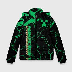 Куртка зимняя для мальчика Minecraft нуб, цвет: 3D-черный