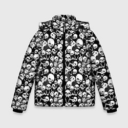 Куртка зимняя для мальчика Screaming skulls & web, цвет: 3D-красный