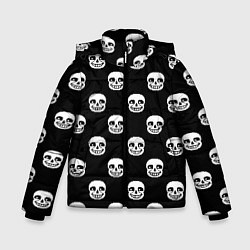 Зимняя куртка для мальчика UNDERTALE SANS SKULL FACE PATTERN УЗОР