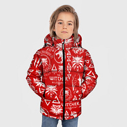 Куртка зимняя для мальчика THE WITCHER LOGOBOMBING ЛОГОТИПЫ ВЕДЬМАКА, цвет: 3D-черный — фото 2