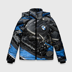 Куртка зимняя для мальчика BMW Engine Twin Power Turbo, цвет: 3D-черный