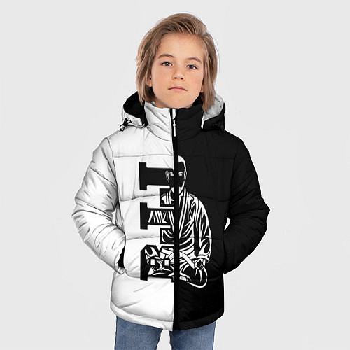 Зимняя куртка для мальчика BJJ / 3D-Светло-серый – фото 3