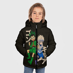Куртка зимняя для мальчика Опасные Киллуа и Гон, цвет: 3D-красный — фото 2