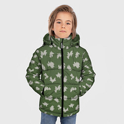 Куртка зимняя для мальчика Камуфляж: берёзка, цвет: 3D-черный — фото 2