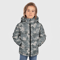 Куртка зимняя для мальчика Серый Камуфляж городской, цвет: 3D-светло-серый — фото 2