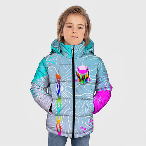 Зимняя куртка для мальчика 6IX9INE Gooba Брызги / 3D-Красный – фото 3
