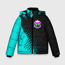 Куртка зимняя для мальчика 6IX9INE Текстура, цвет: 3D-красный