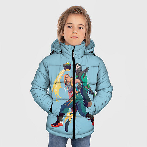 Зимняя куртка для мальчика Рэйз и Вайпер / 3D-Красный – фото 3