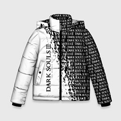 Куртка зимняя для мальчика Dark souls темные души, цвет: 3D-черный