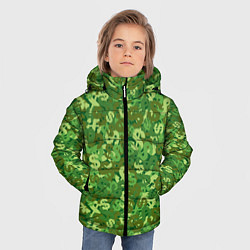 Куртка зимняя для мальчика Знаки Доллара, цвет: 3D-светло-серый — фото 2