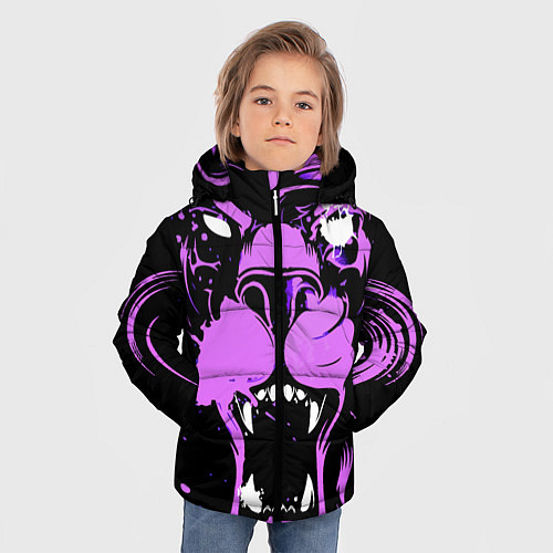 Зимняя куртка для мальчика Neon pink lion / 3D-Красный – фото 3