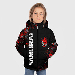 Куртка зимняя для мальчика КИБЕРПАНК 2077 SAMURAI CYBERPUNK 2077, цвет: 3D-черный — фото 2