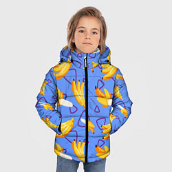Куртка зимняя для мальчика Спелые бананы, цвет: 3D-светло-серый — фото 2
