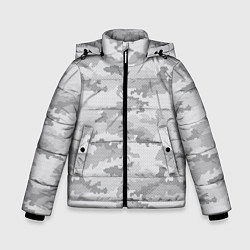 Куртка зимняя для мальчика Городской Абстрактный Камуфляж, цвет: 3D-светло-серый