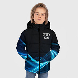 Куртка зимняя для мальчика Ауди текстура, цвет: 3D-светло-серый — фото 2