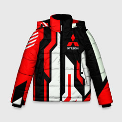 Куртка зимняя для мальчика Mitsubishi Митсубиши Auto, цвет: 3D-черный