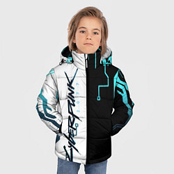 Куртка зимняя для мальчика Cyberpunk 2077 Game, цвет: 3D-черный — фото 2