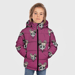 Куртка зимняя для мальчика Ниндзя-мыши Клинок, рассекающий демонов Kimetsu no, цвет: 3D-светло-серый — фото 2