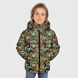 Куртка зимняя для мальчика Баксы, Оружие, Золото, цвет: 3D-светло-серый — фото 2