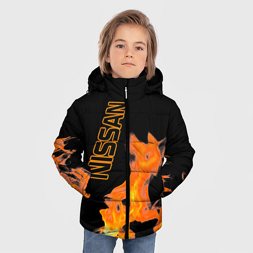 Зимняя куртка для мальчика NISSAN Супер класса авто / 3D-Красный – фото 3