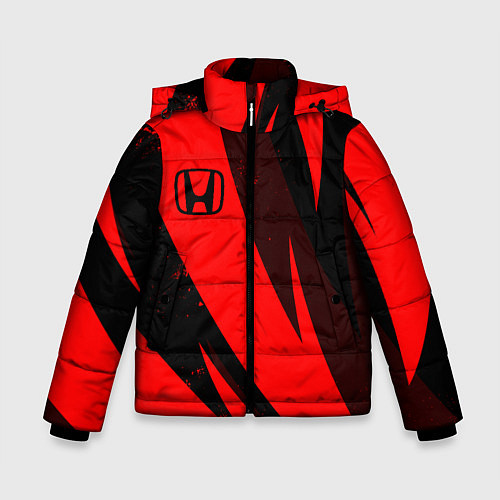 Зимняя куртка для мальчика HONDA RED ХОНДА КРАСНЫЙ / 3D-Черный – фото 1
