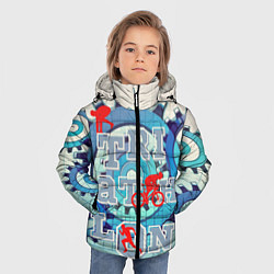 Куртка зимняя для мальчика Триатлон - Механизм трех, цвет: 3D-светло-серый — фото 2