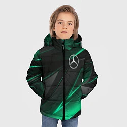 Куртка зимняя для мальчика MERCEDES-BENZ AMG NEON STRIPES PETRONAS, цвет: 3D-черный — фото 2