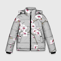 Куртка зимняя для мальчика Ранняя весна, цвет: 3D-черный