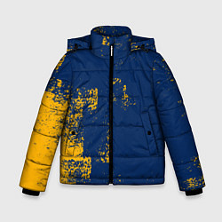 Куртка зимняя для мальчика ПЯТНИСТАЯ ТЕКСТУРА ГРАНЖ, цвет: 3D-светло-серый