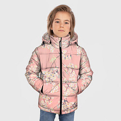 Куртка зимняя для мальчика Расцветающие деревья, цвет: 3D-светло-серый — фото 2