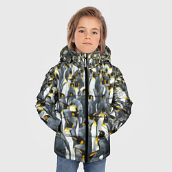 Куртка зимняя для мальчика Пингвины Penguins, цвет: 3D-светло-серый — фото 2