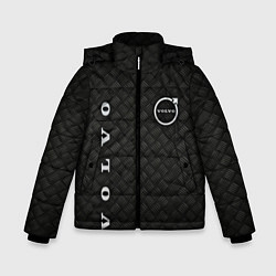 Куртка зимняя для мальчика Логотип VOLVO на металле, цвет: 3D-черный