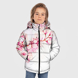 Куртка зимняя для мальчика Распустившаяся весна, цвет: 3D-черный — фото 2