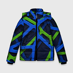 Куртка зимняя для мальчика Паутина 3D 2022, цвет: 3D-черный