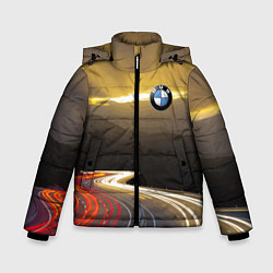 Куртка зимняя для мальчика BMW Night route, цвет: 3D-светло-серый