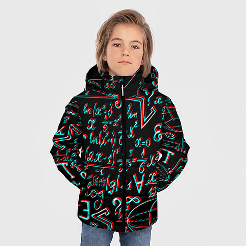 Зимняя куртка для мальчика ФОРМУЛЫ ГЛИТЧ GLITCH / 3D-Красный – фото 3