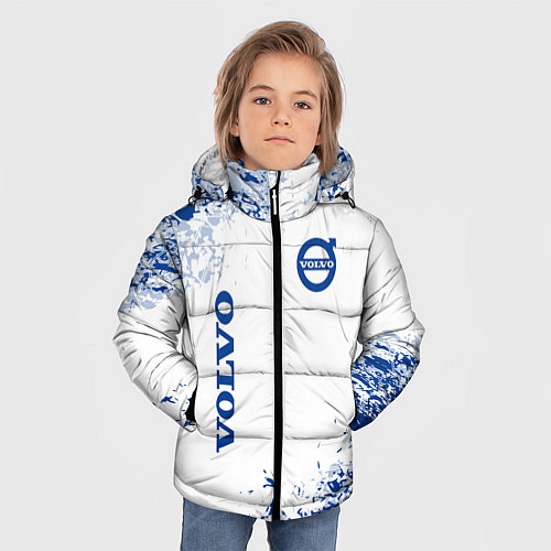 Зимняя куртка для мальчика Volvo - Auto sport / 3D-Светло-серый – фото 3