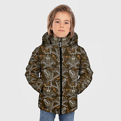Куртка зимняя для мальчика ВАРВАР ВОИН, цвет: 3D-светло-серый — фото 2