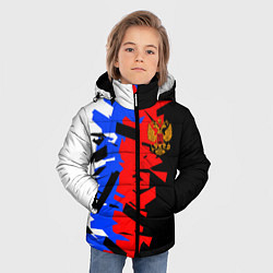 Куртка зимняя для мальчика ТРИКОЛОР ФРАГМЕНТАЦИЯ, цвет: 3D-светло-серый — фото 2