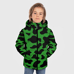 Куртка зимняя для мальчика Армейский камуфляж, цвет: 3D-черный — фото 2