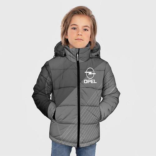 Зимняя куртка для мальчика OPEL abstraction / 3D-Красный – фото 3