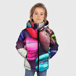 Куртка зимняя для мальчика Colorful Macaroons, цвет: 3D-черный — фото 2